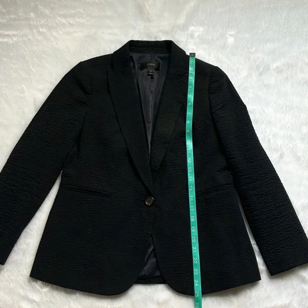 Like New Black J. Crew Eniko Seersucker Blazer, size 6P